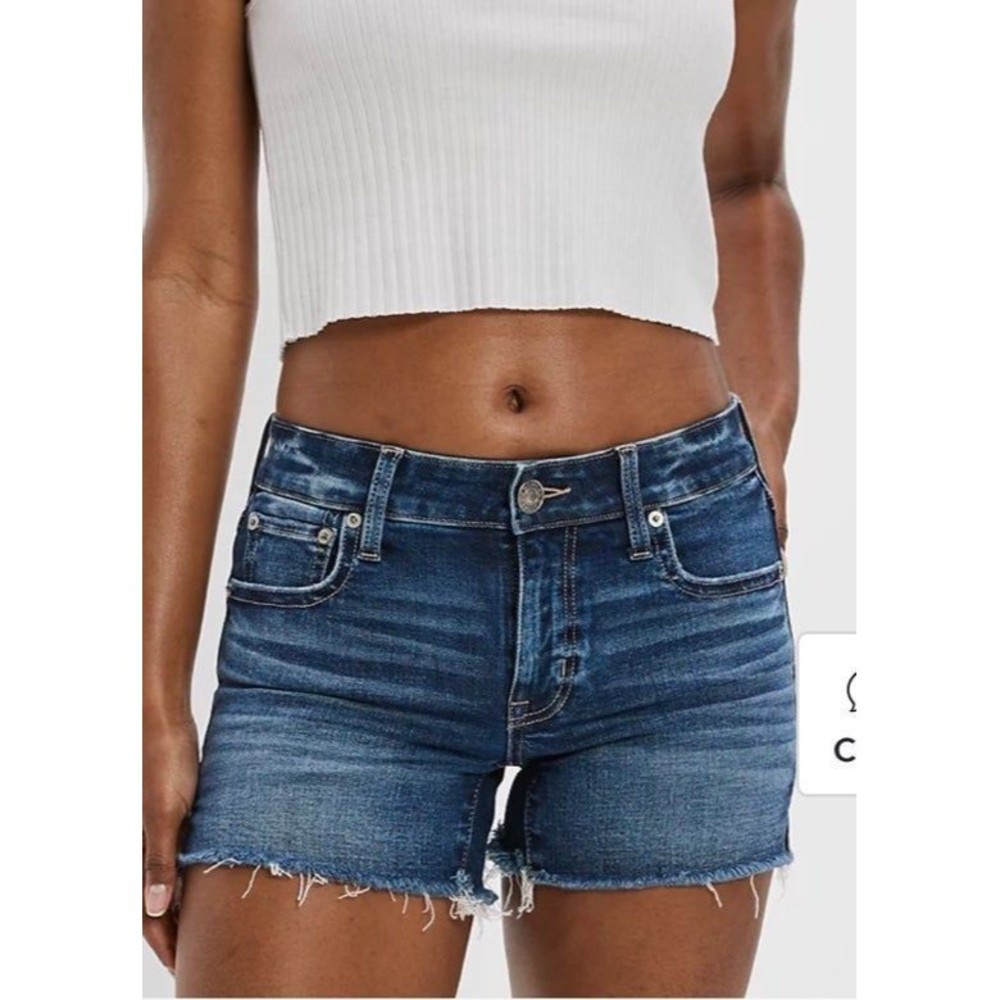 SOLD American Eagle Denim Stretch Midi Jean Shorts | Size 6